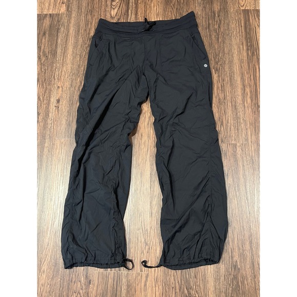 lululemon athletica Pants - Lululemon athletica Black Pants Size 12 Reg Adjustable Cinch Hem Activewear